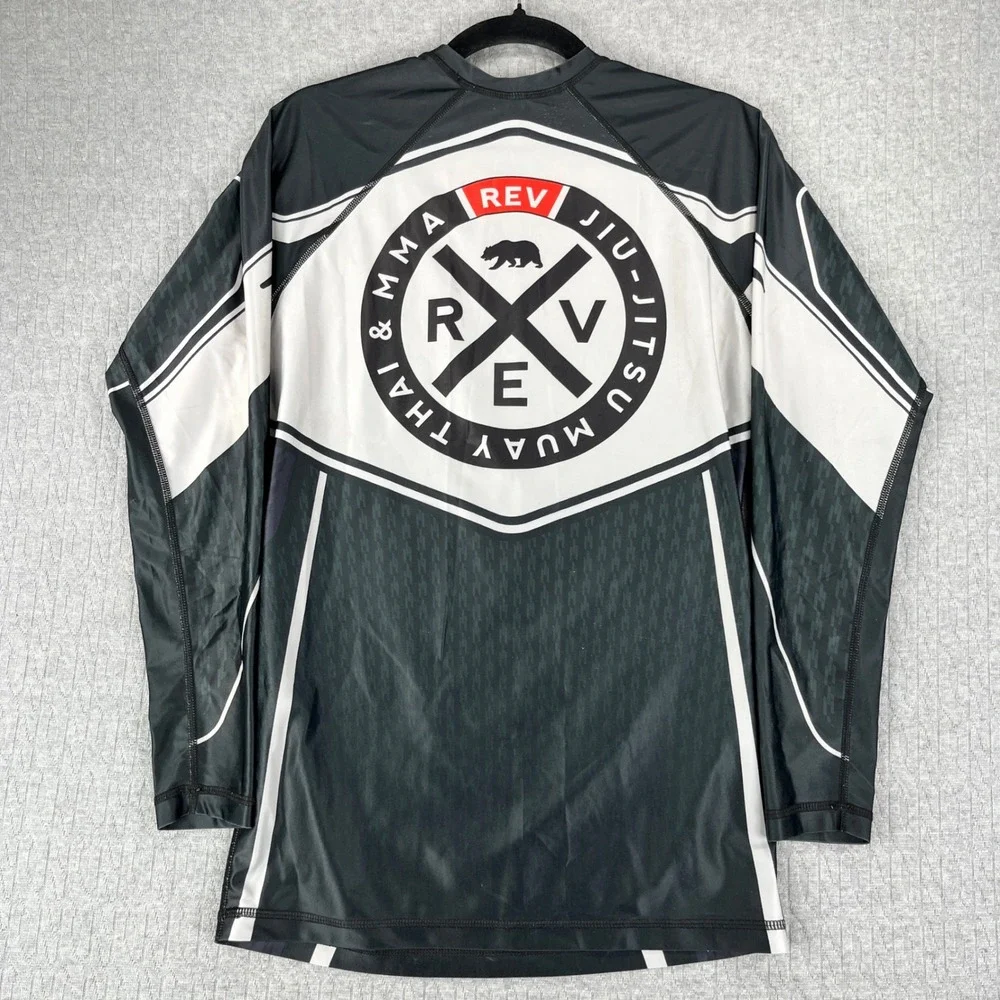 Break Point Rash Guard Men S Black Cia Paulista Jiu-Jitsu MMA Long‎ Sleeve UFC